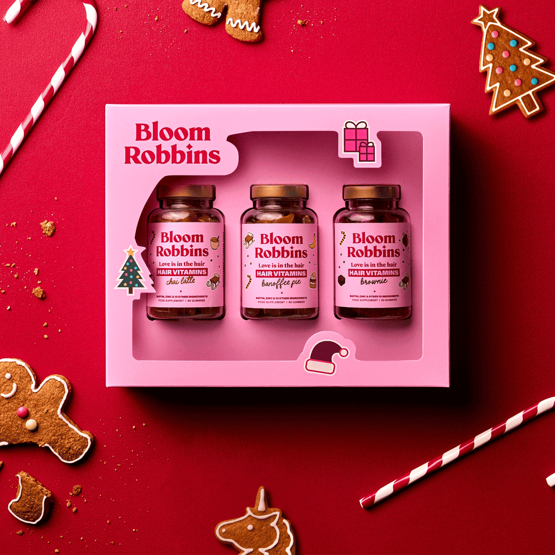 Winter Trio omejena izdaja: vitamini za lase z biotinom