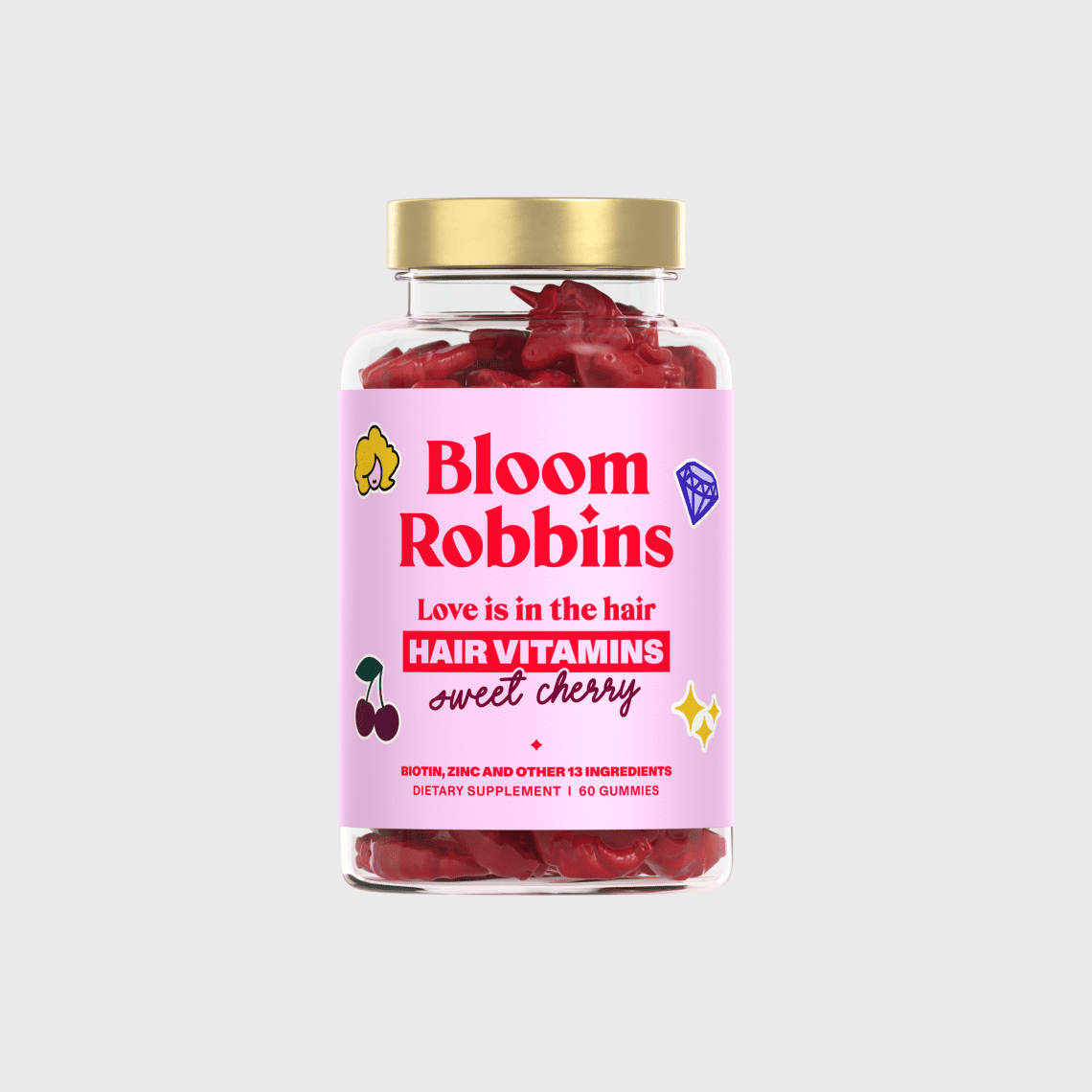 CHERRY IZDAJA - Vitamini za lase z biotinom -  vitaminski gumijasti bomboni