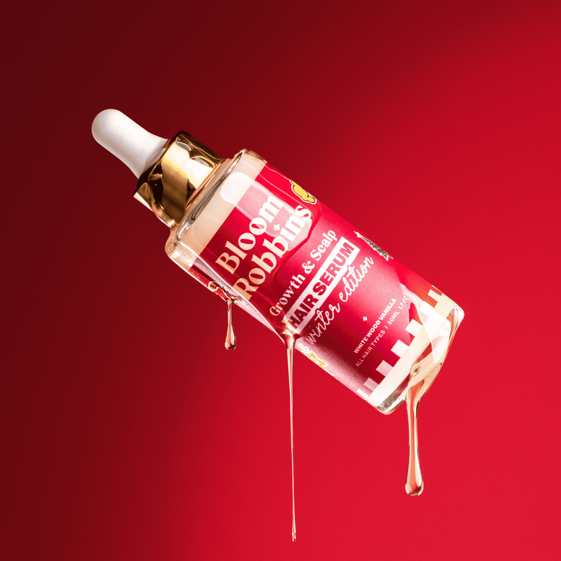 Serum za rast las z vonjem lesa in sladke vanilje