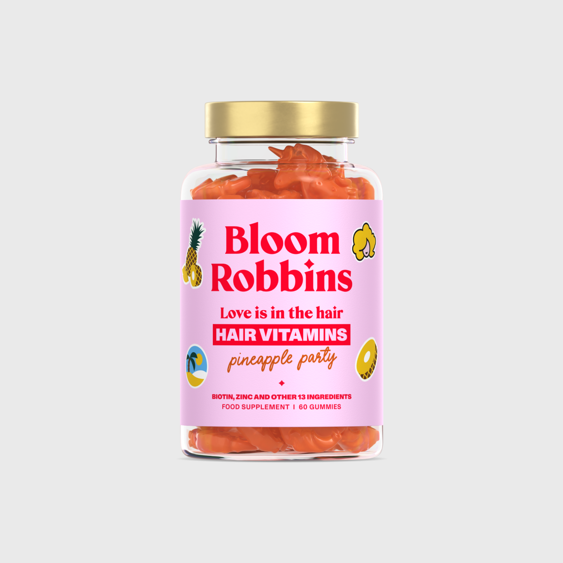 Omejena izdaja: PINEAPPLE - vitamini za lase z biotinom - gumiji