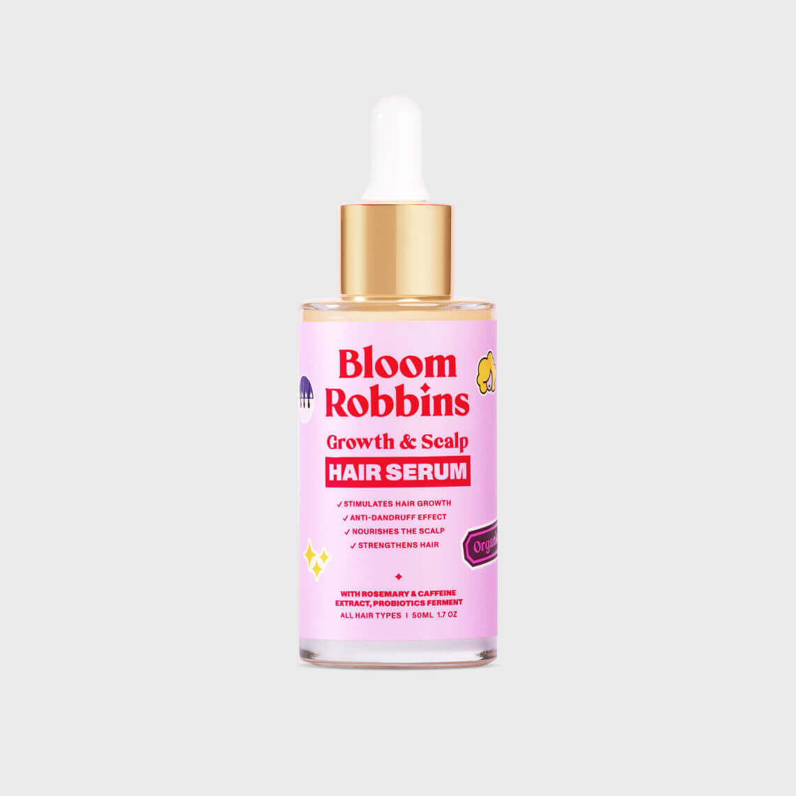 Serum za rast las z rožmarinom – Bloom Robbins SI