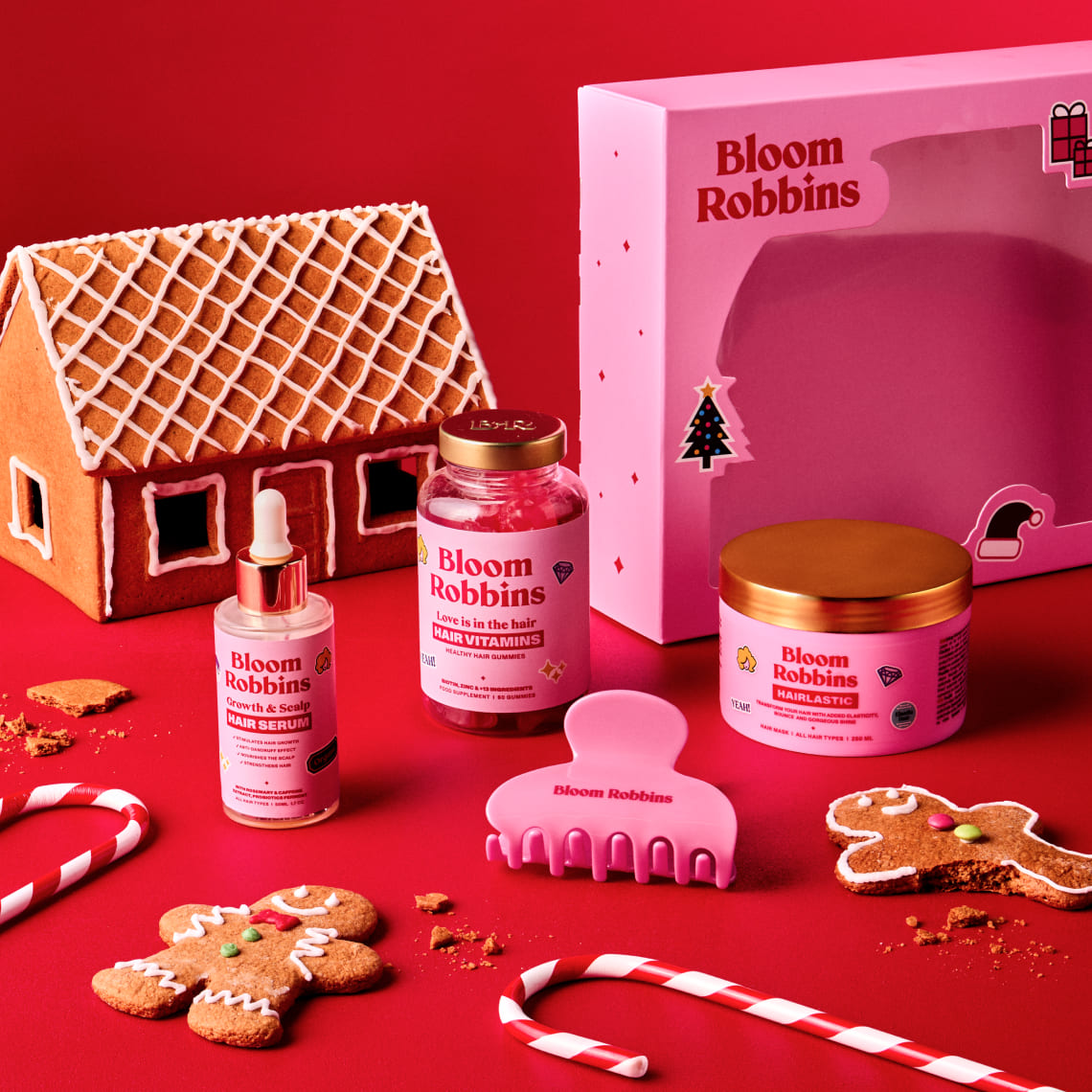 BOŽIČNI TRIO GUMIJASTI BOMBONI, SERUM & MASKA