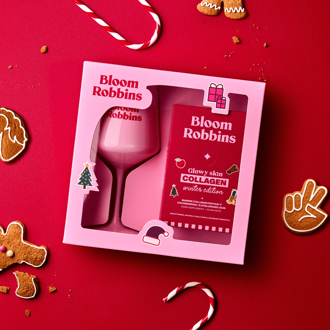 BOŽIČNI GLOWY SKIN KOLAGEN S KOZARCOM